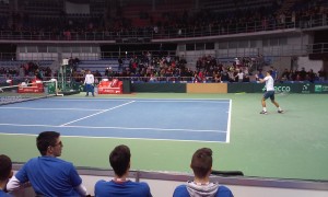 Novak na treningu